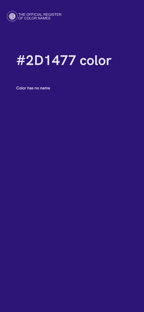 #2D1477 color image