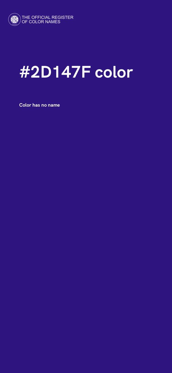 #2D147F color image