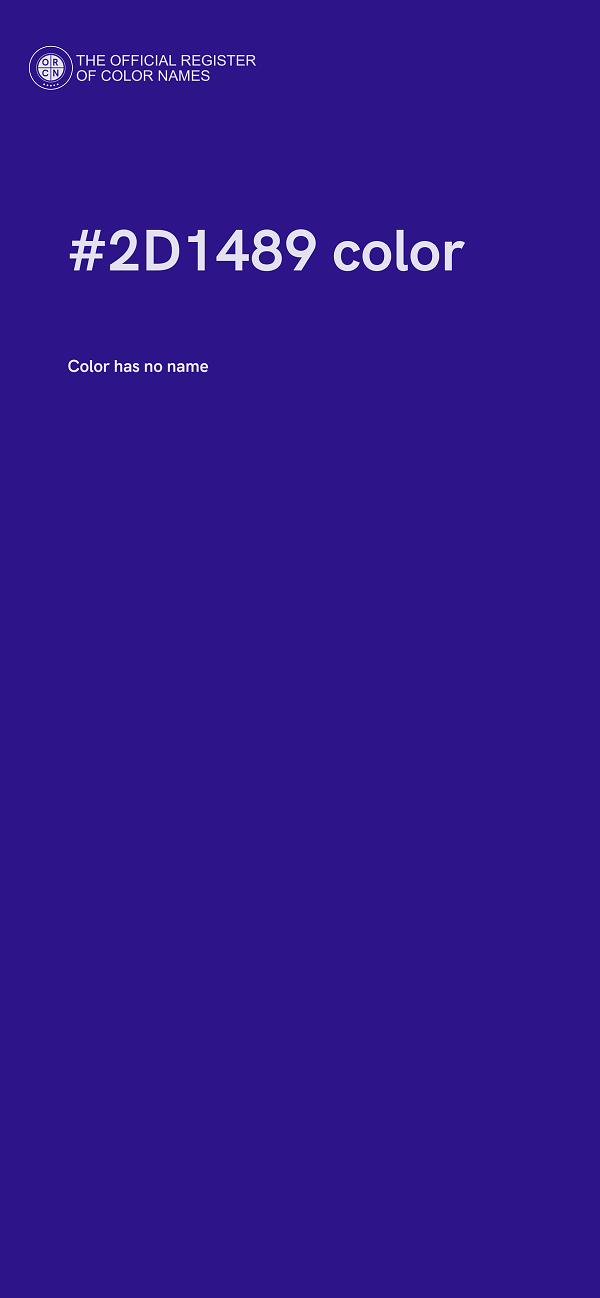 #2D1489 color image