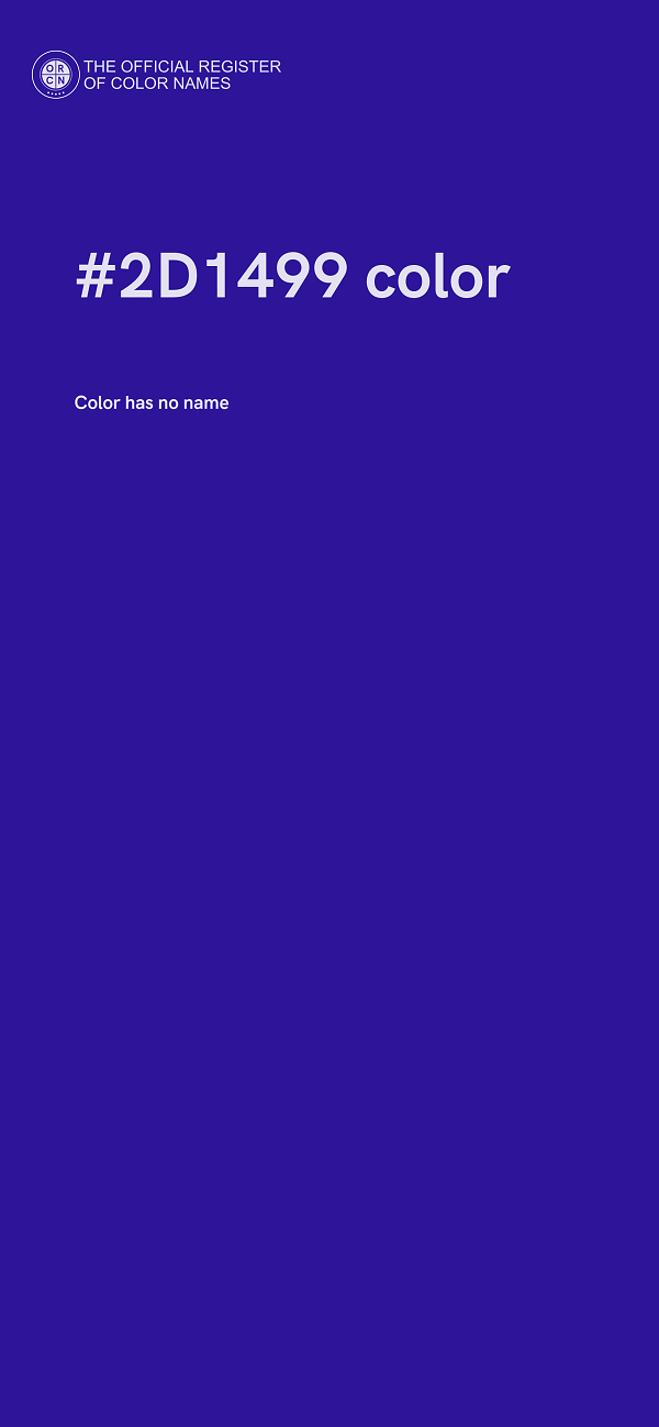 #2D1499 color image