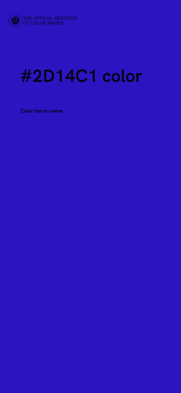 #2D14C1 color image