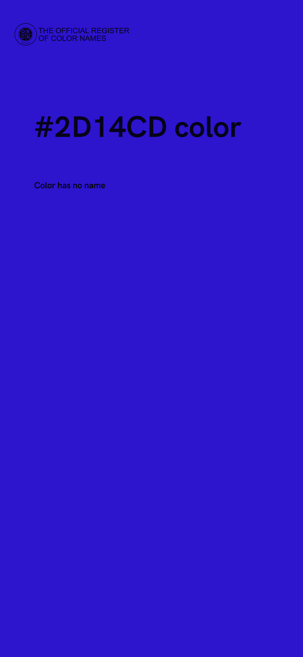 #2D14CD color image