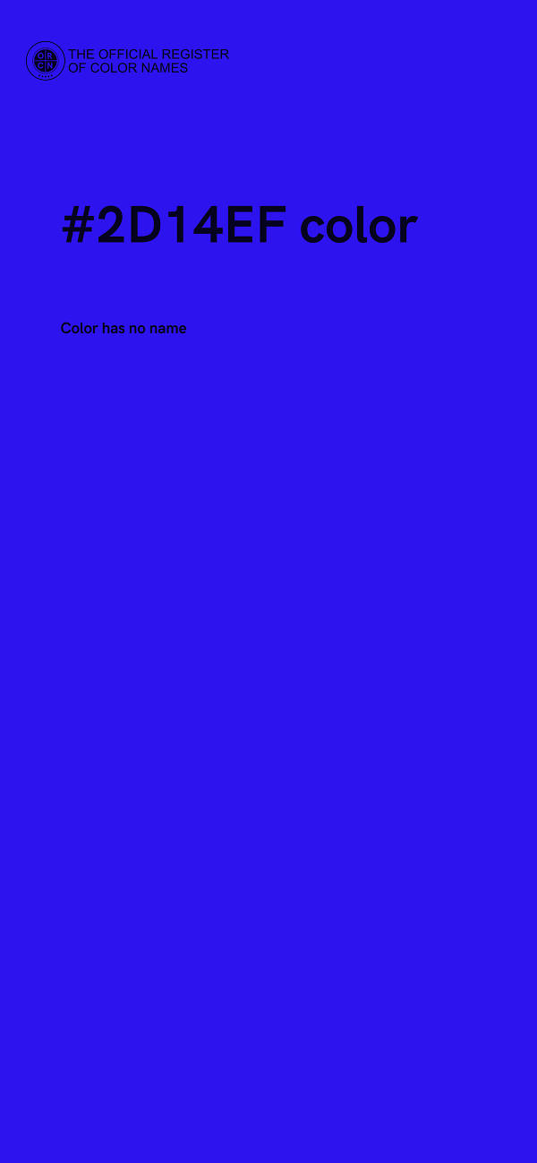 #2D14EF color image