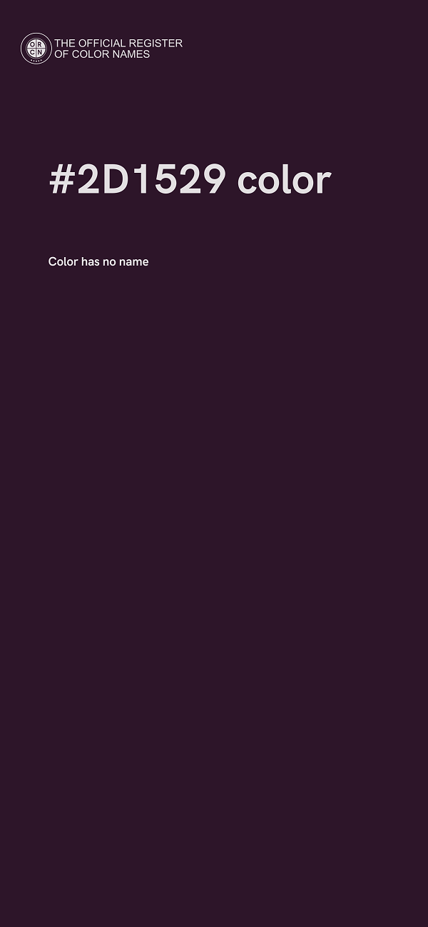 #2D1529 color image