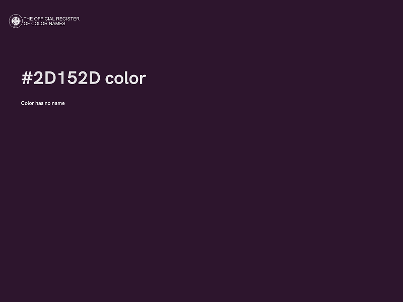 #2D152D color image