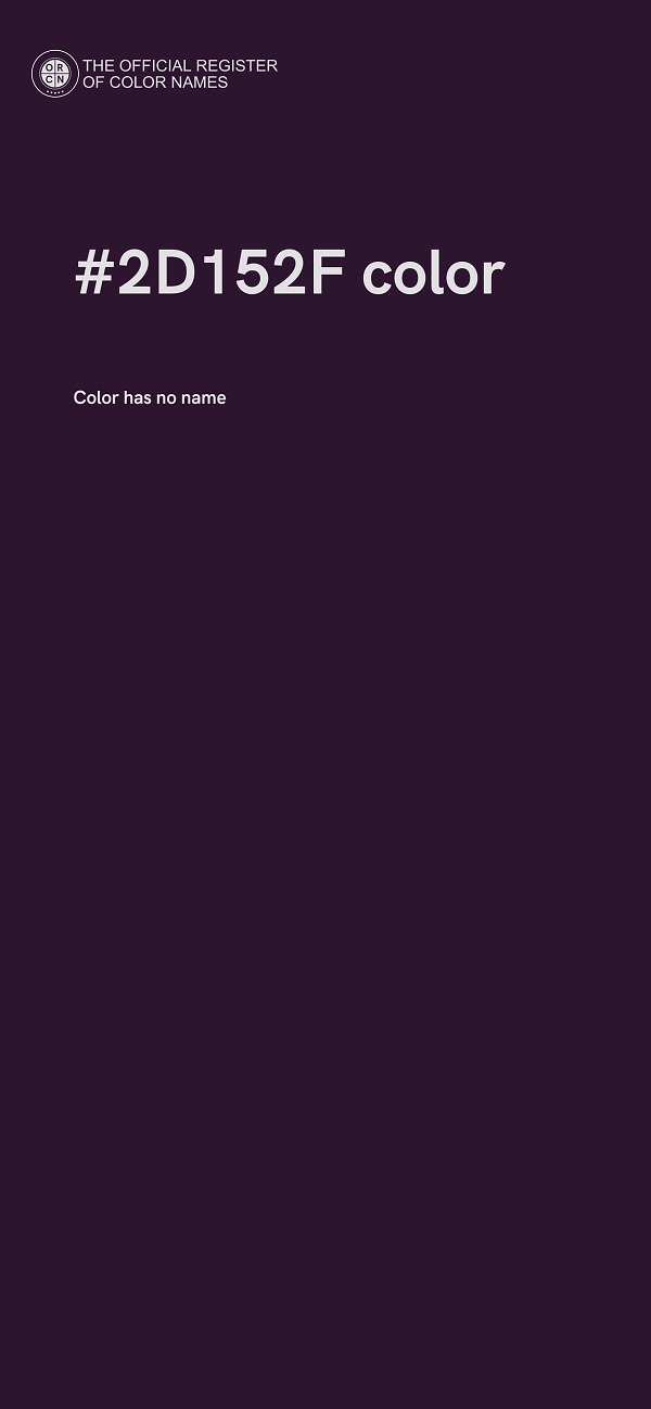 #2D152F color image