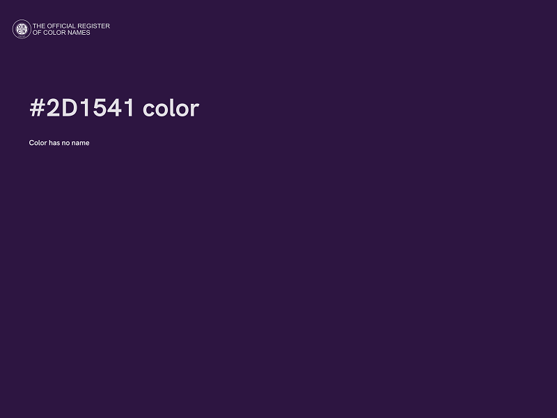 #2D1541 color image