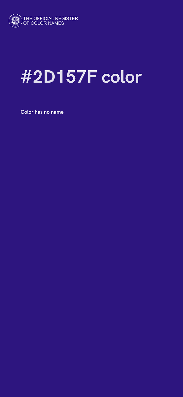 #2D157F color image