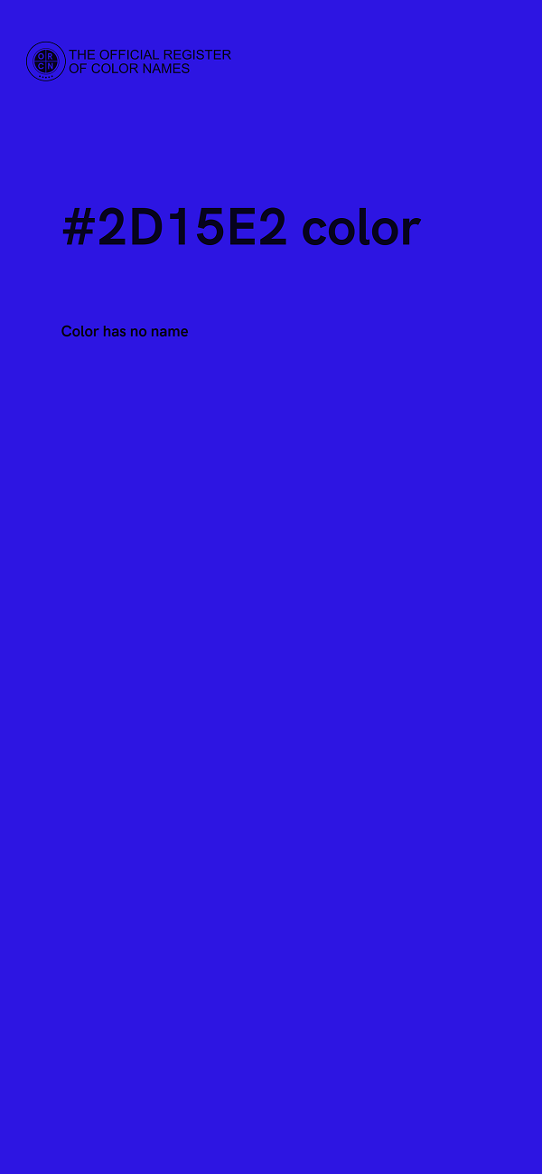 #2D15E2 color image