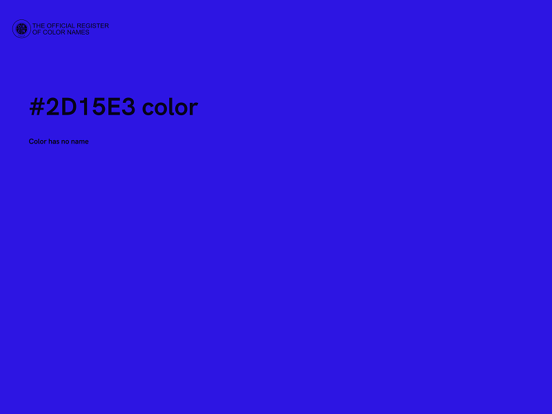 #2D15E3 color image