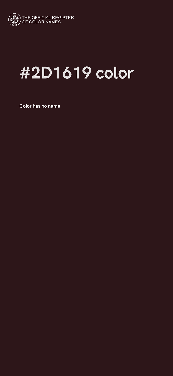 #2D1619 color image