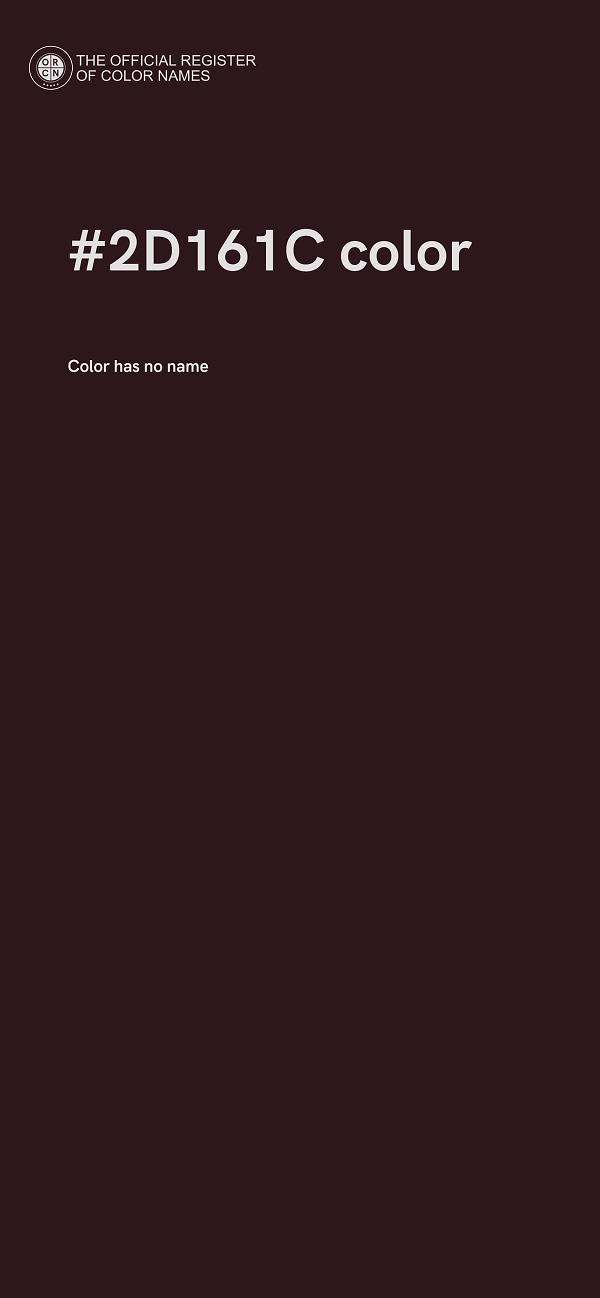 #2D161C color image