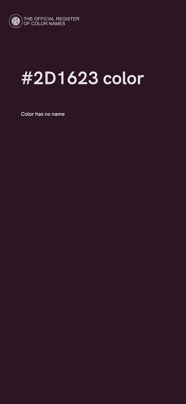 #2D1623 color image