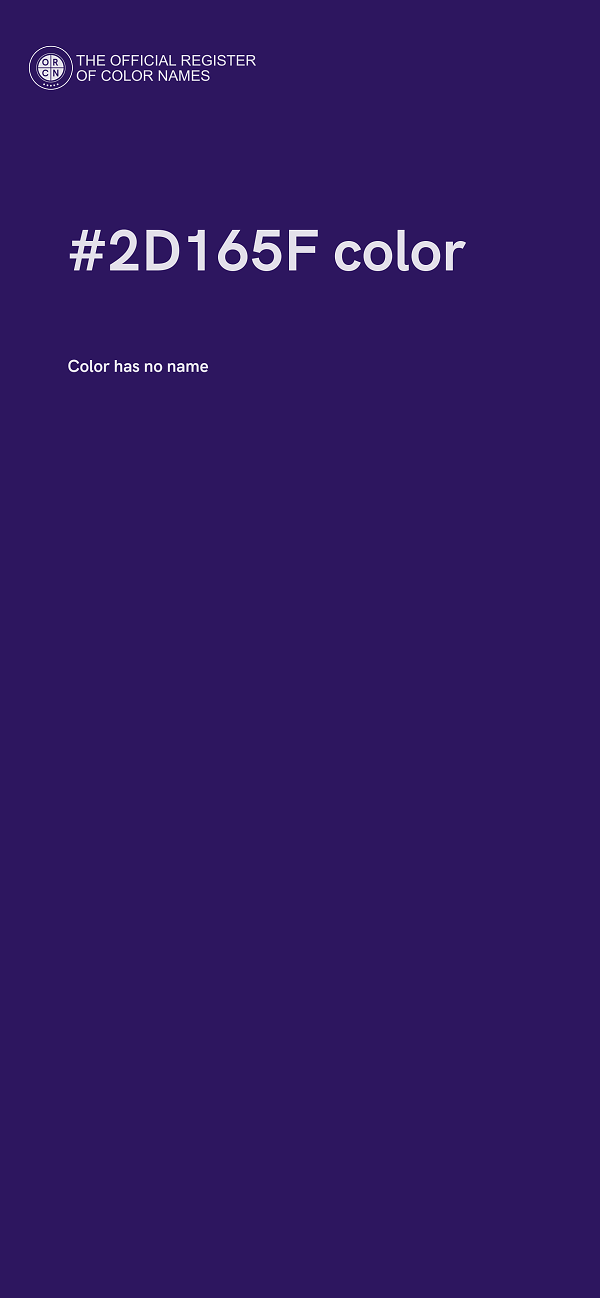 #2D165F color image