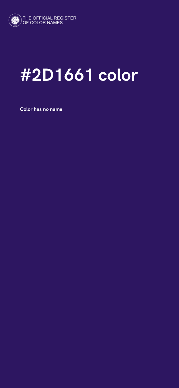 #2D1661 color image