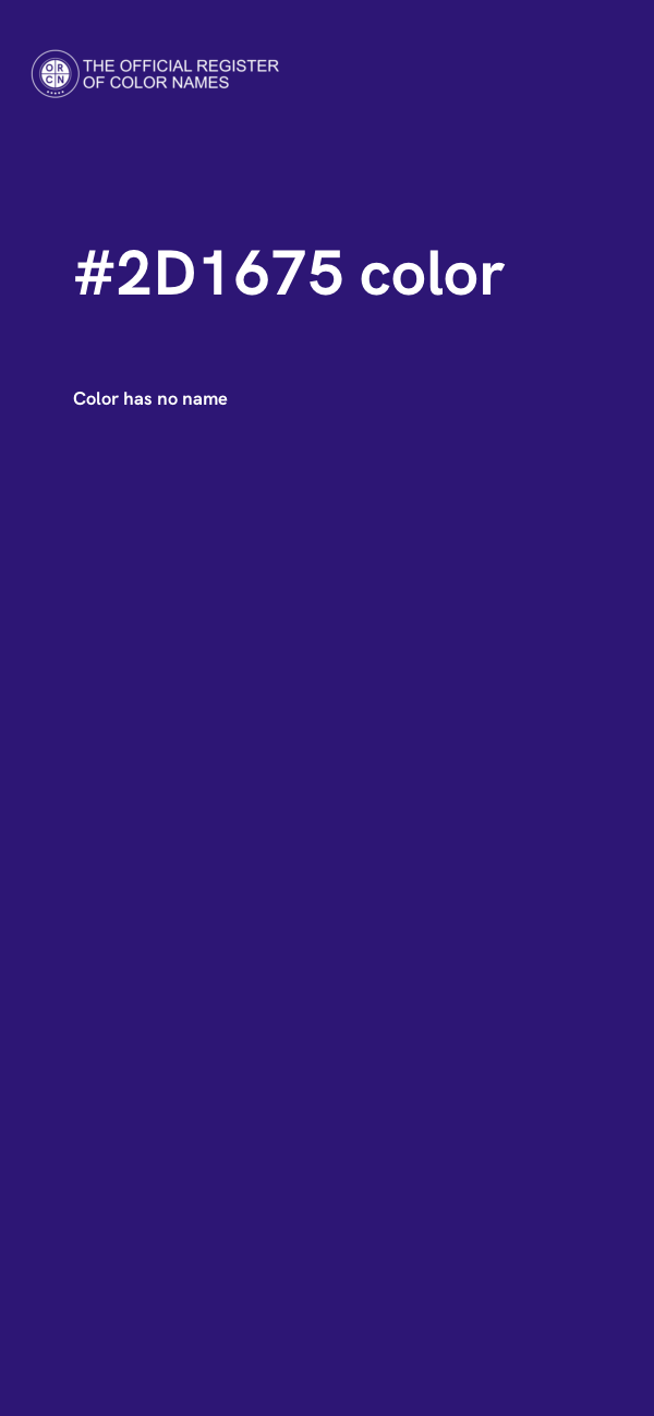 #2D1675 color image