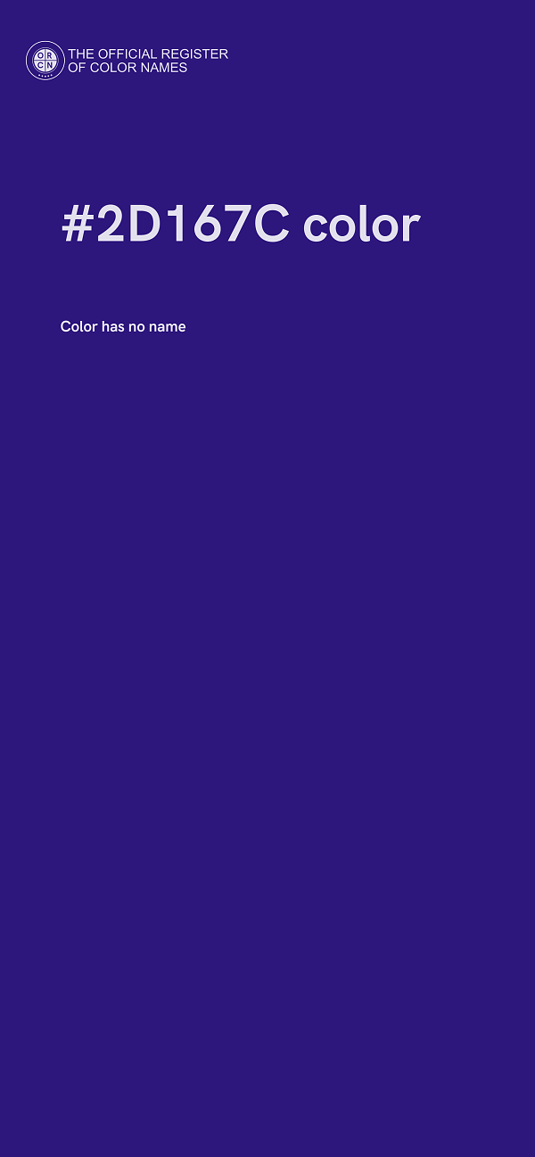 #2D167C color image