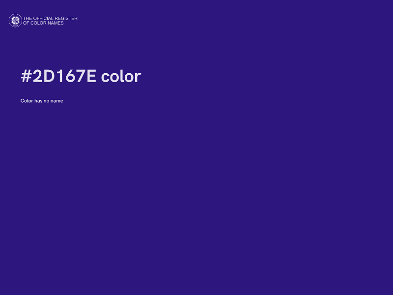 #2D167E color image