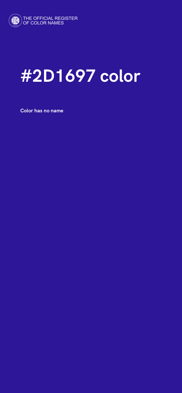#2D1697 color image