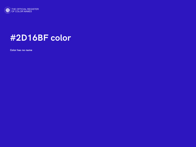 #2D16BF color image