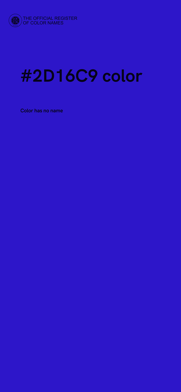 #2D16C9 color image