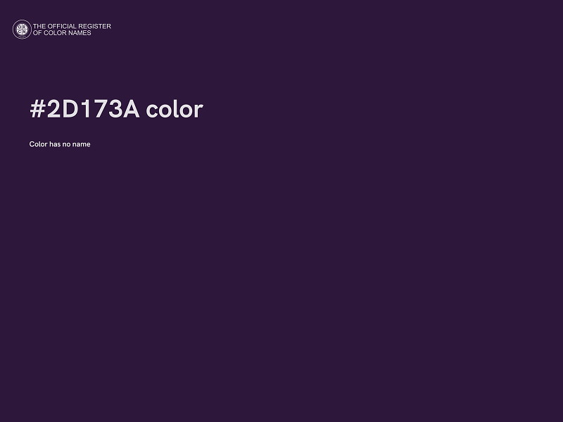 #2D173A color image