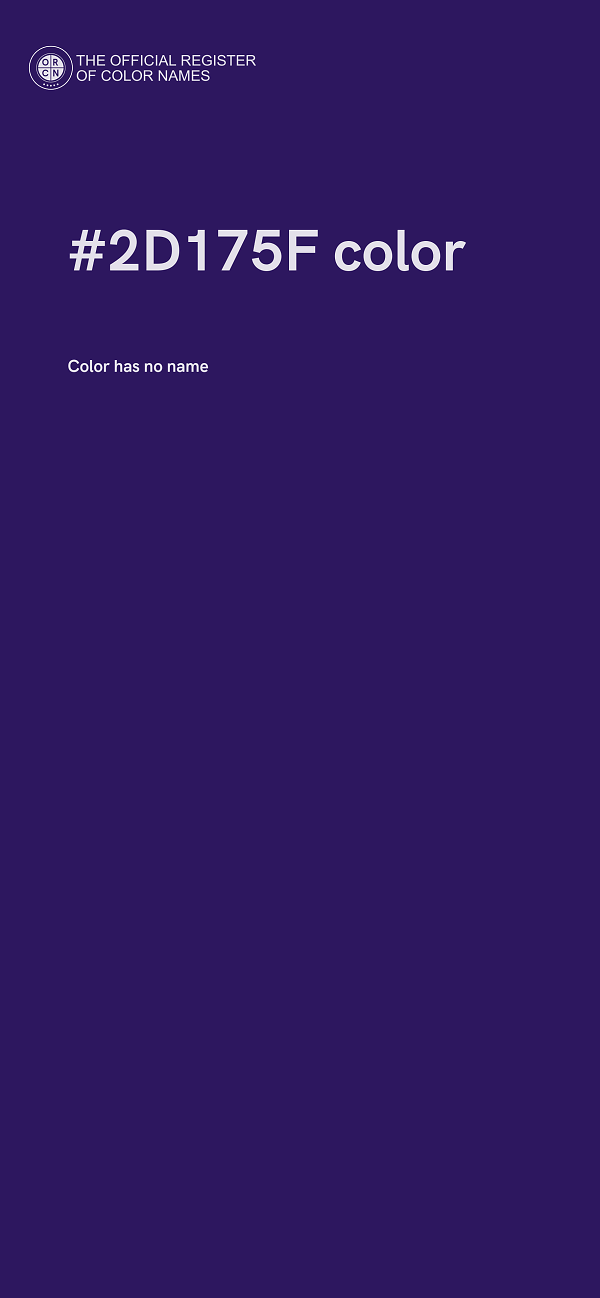 #2D175F color image