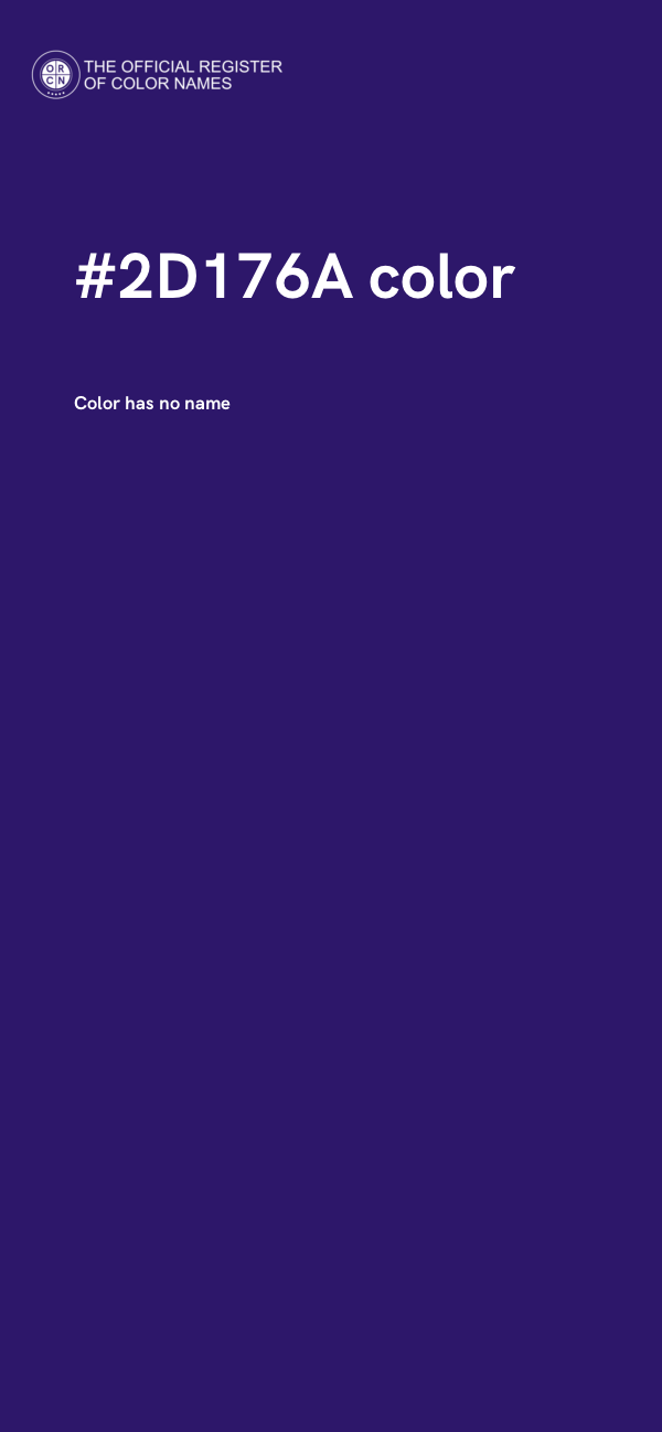 #2D176A color image