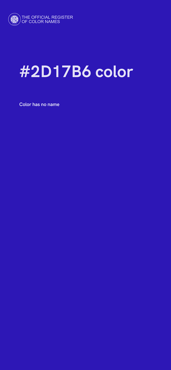 #2D17B6 color image