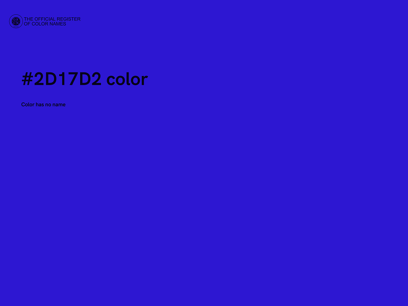 #2D17D2 color image