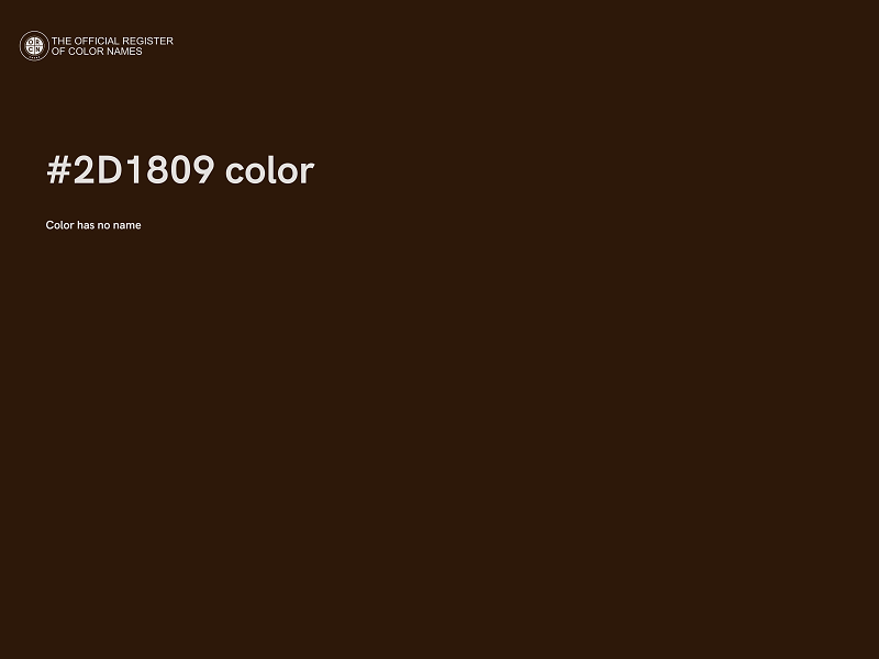 #2D1809 color image