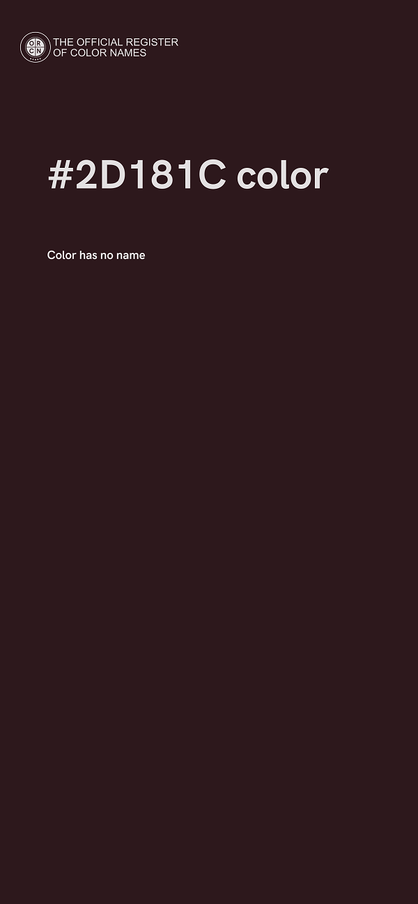 #2D181C color image
