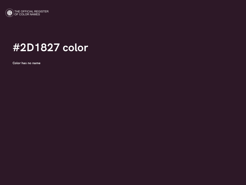 #2D1827 color image