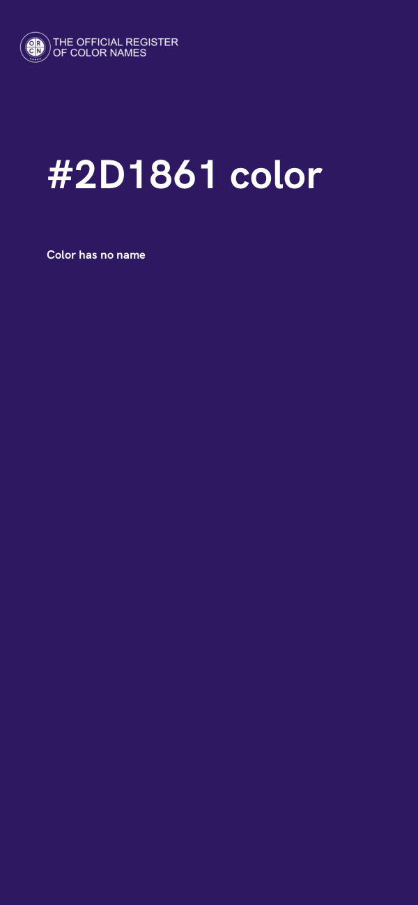 #2D1861 color image