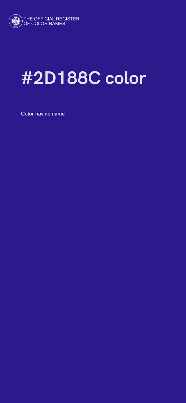 #2D188C color image