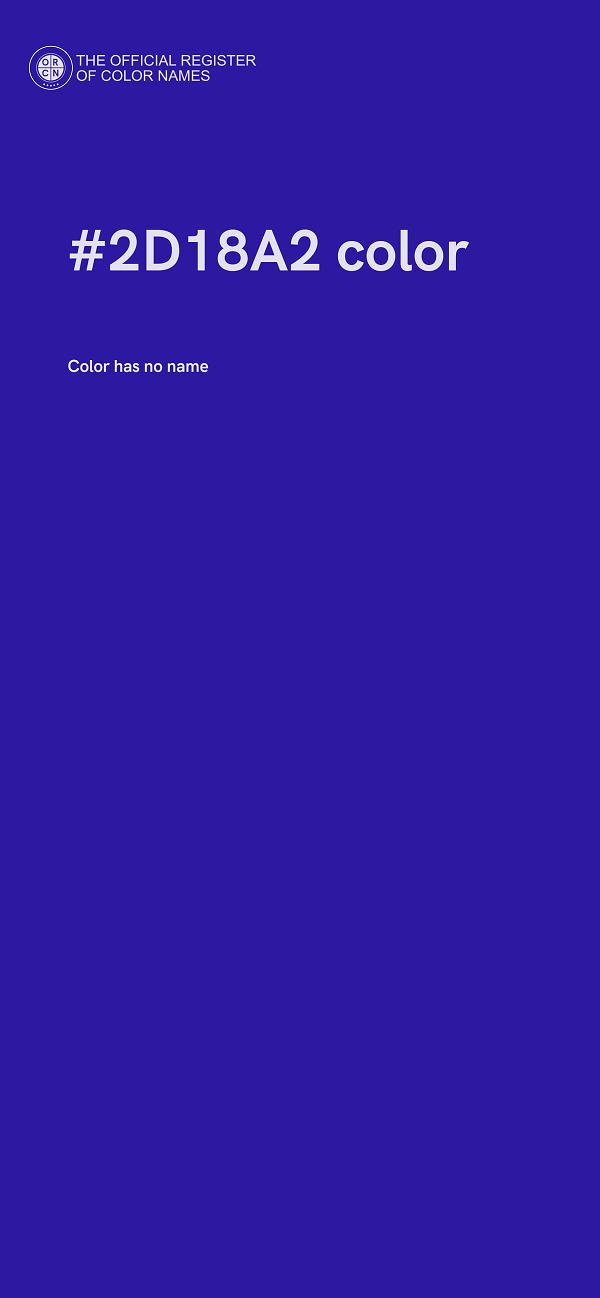 #2D18A2 color image