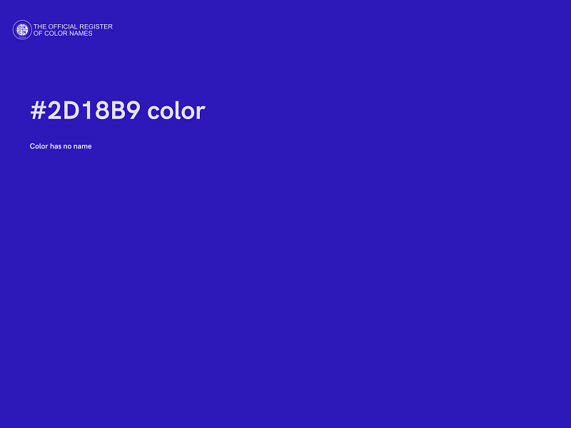 #2D18B9 color image