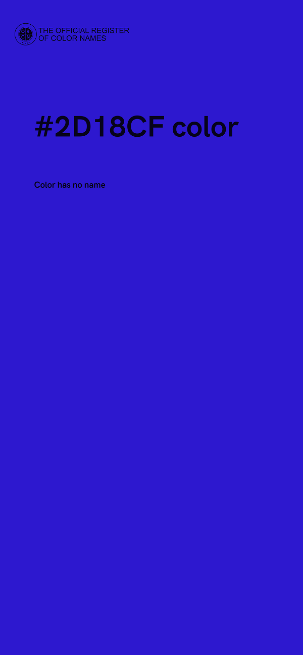 #2D18CF color image