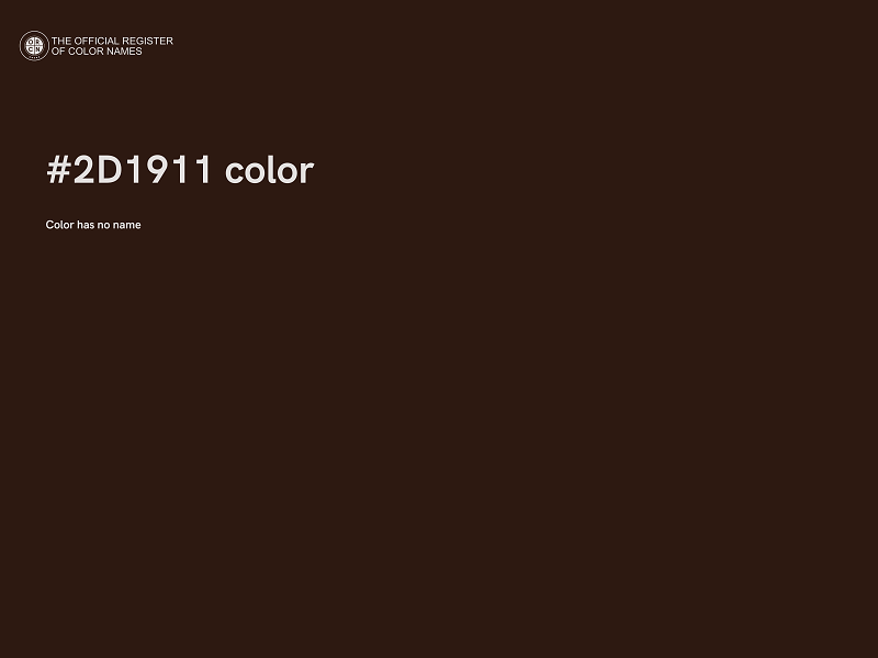 #2D1911 color image