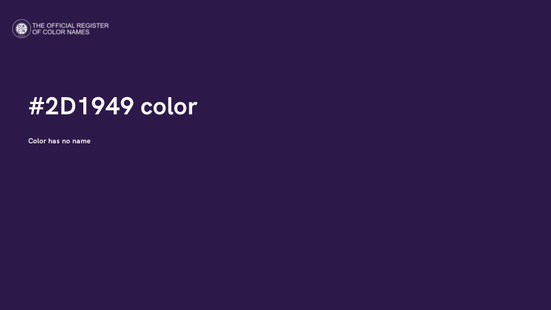 #2D1949 color image