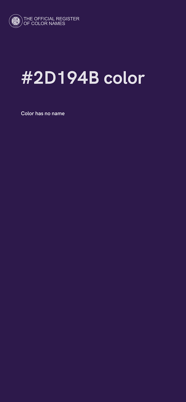 #2D194B color image
