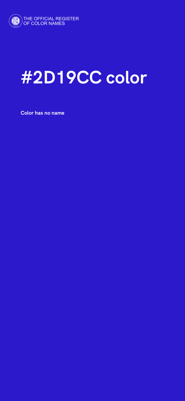 #2D19CC color image