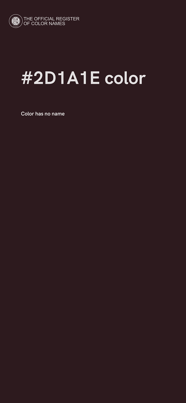 #2D1A1E color image