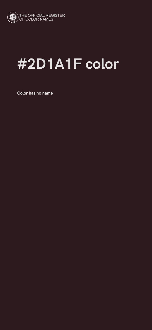 #2D1A1F color image