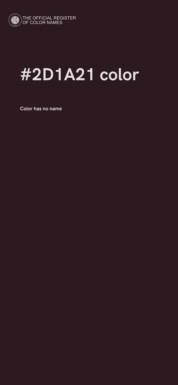 #2D1A21 color image
