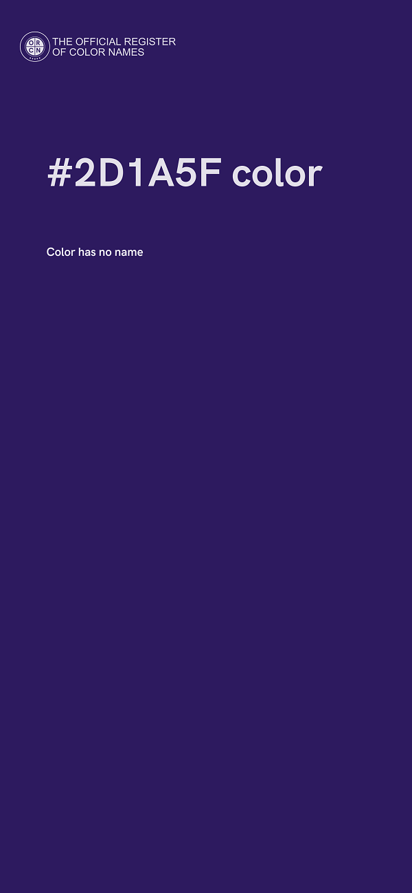 #2D1A5F color image