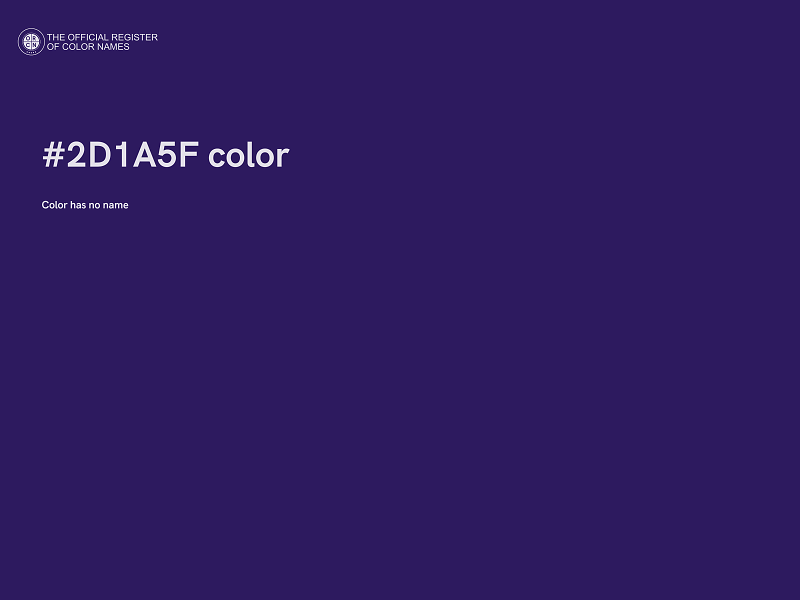 #2D1A5F color image