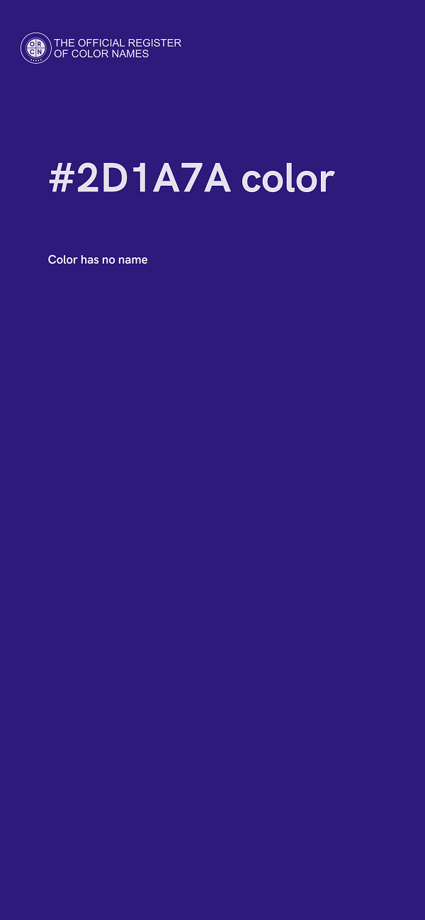 #2D1A7A color image