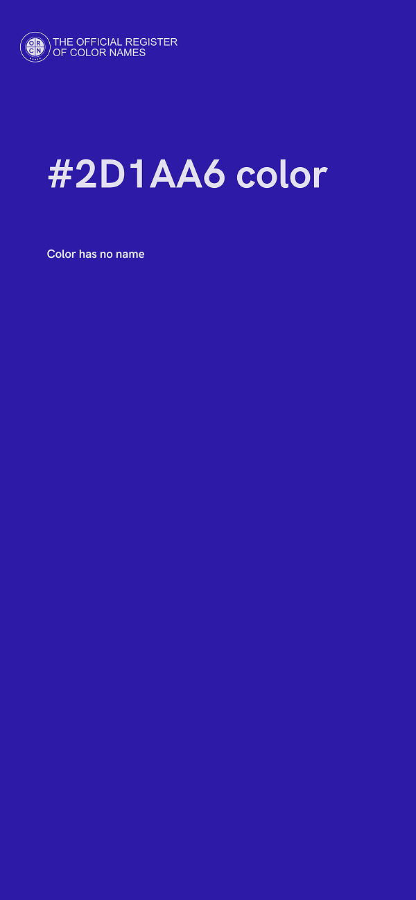 #2D1AA6 color image