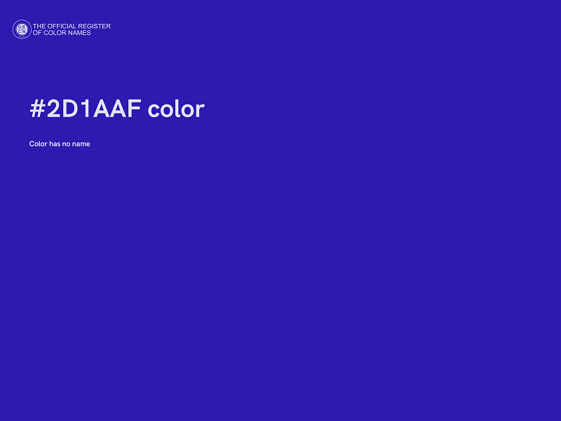 #2D1AAF color image